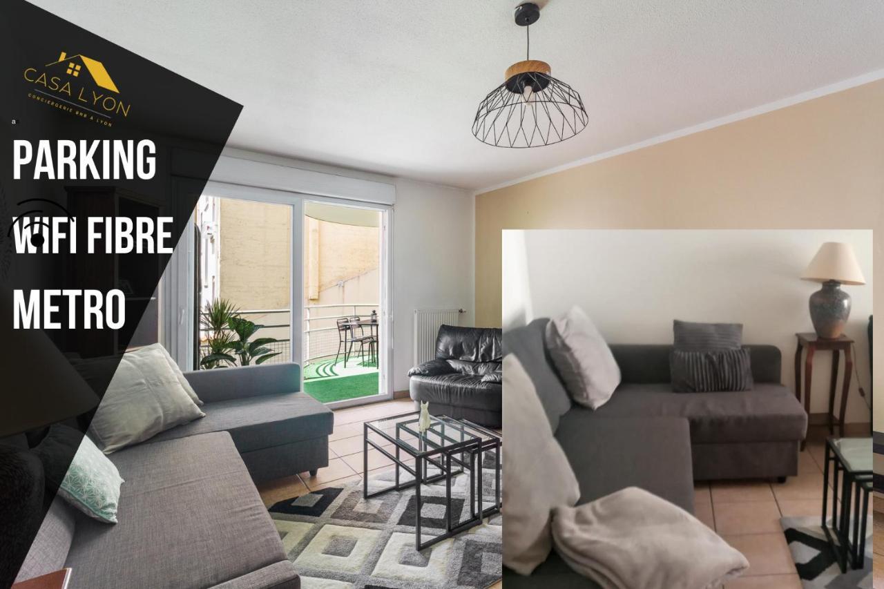 Nice Apartment With Parking Balcon Casa Lyon Villeurbanne Extérieur photo